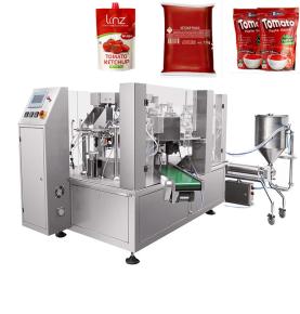 Rotary Spout Pouch Packing Machine for Ketchup & Sauces