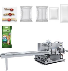 Automatic Flow Wrapping Machine for Pet Chews & Jerky Strips
